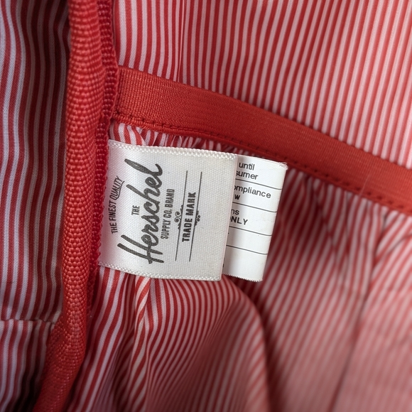 Herschel Supply Co Grey Backpack Brown Faux Leather Trim Classic School Bag - Picture 8 of 10